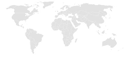 world map North America